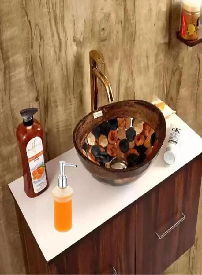 JAGGER JAG263 موزع صابون سائل متعدد الأغراض من الزجاج المصنفر، حامل شامبو وغسول يدين، موزع بلسم، موزع جل معقم، زجاجة لحوض غسيل الحمام (1) - Image 4